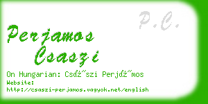 perjamos csaszi business card